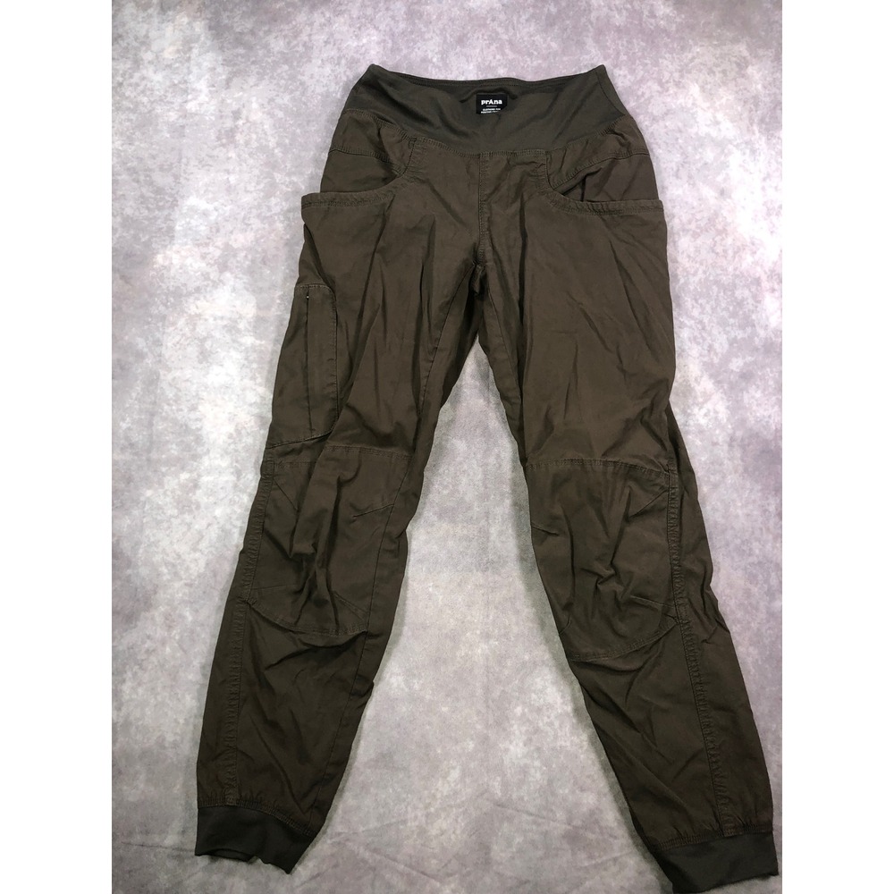 Prana Kanab Joggers Womens XS Olive Green Hiking Climbing Cargo Pants Jogger